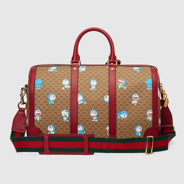 グッチ ドラえもん ミディアム ダッフル バッグ 偽物 647815 2TJBG 8587